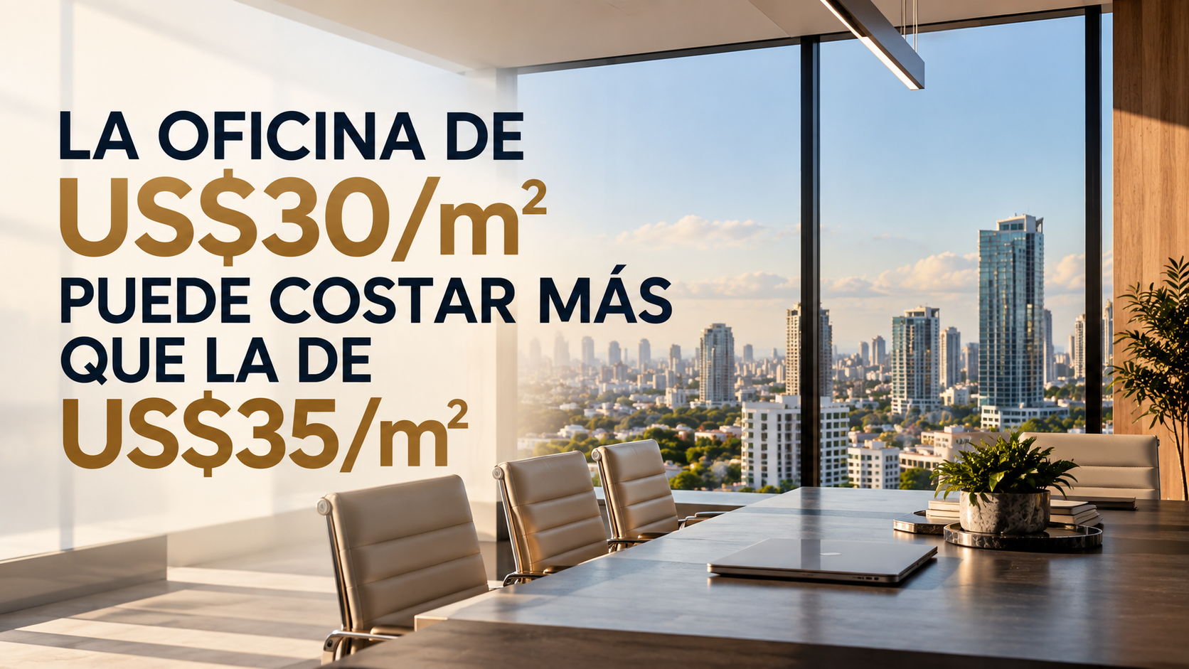 LA OFICINA DE US$30/m² PUEDE COSTARTE MÁS QUE LA DE US$35/m²