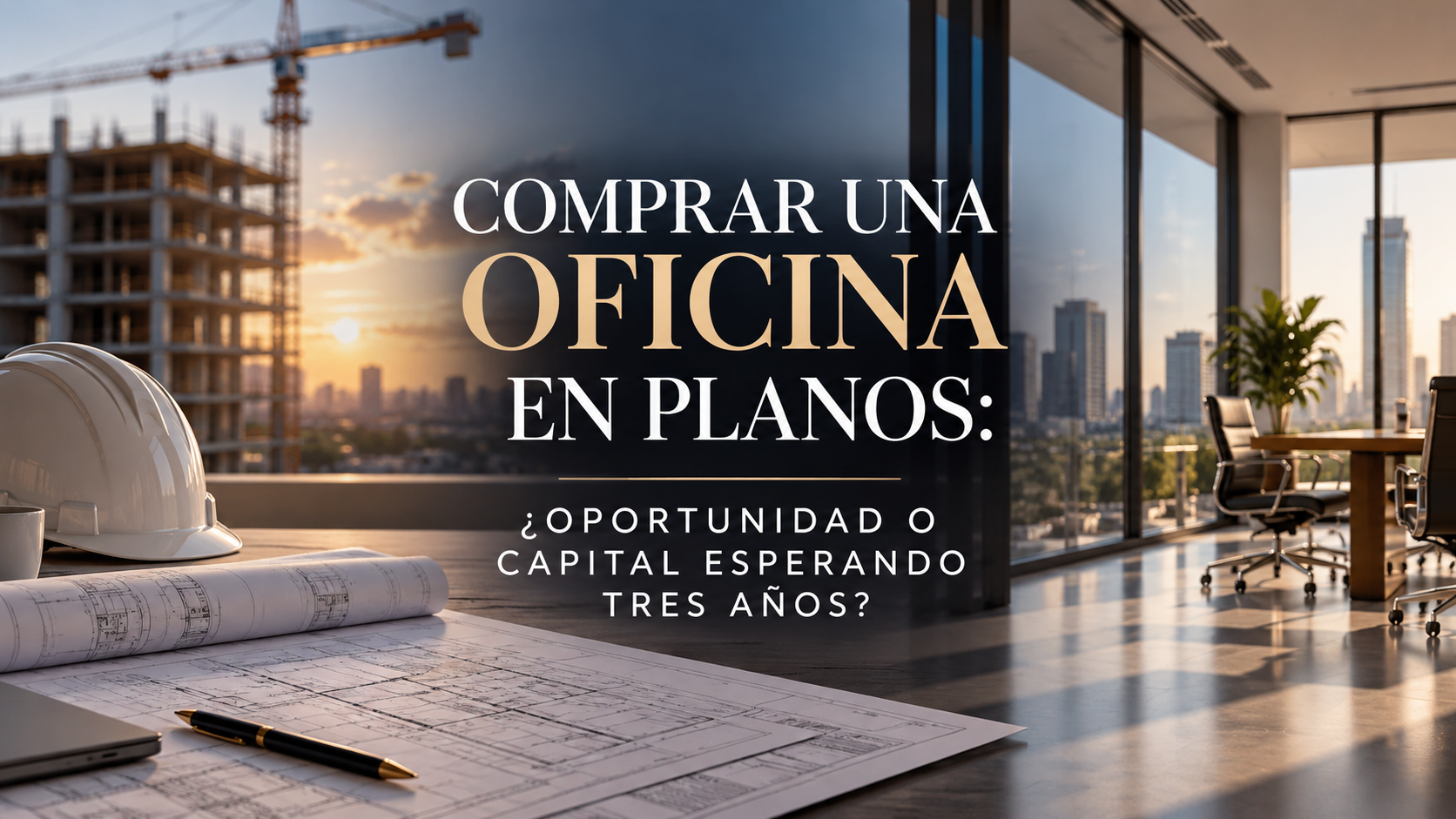 COMPRAR UNA OFICINA EN PLANOS: ¿OPORTUNIDAD O CAPITAL ESPERANDO TRES AÑOS?