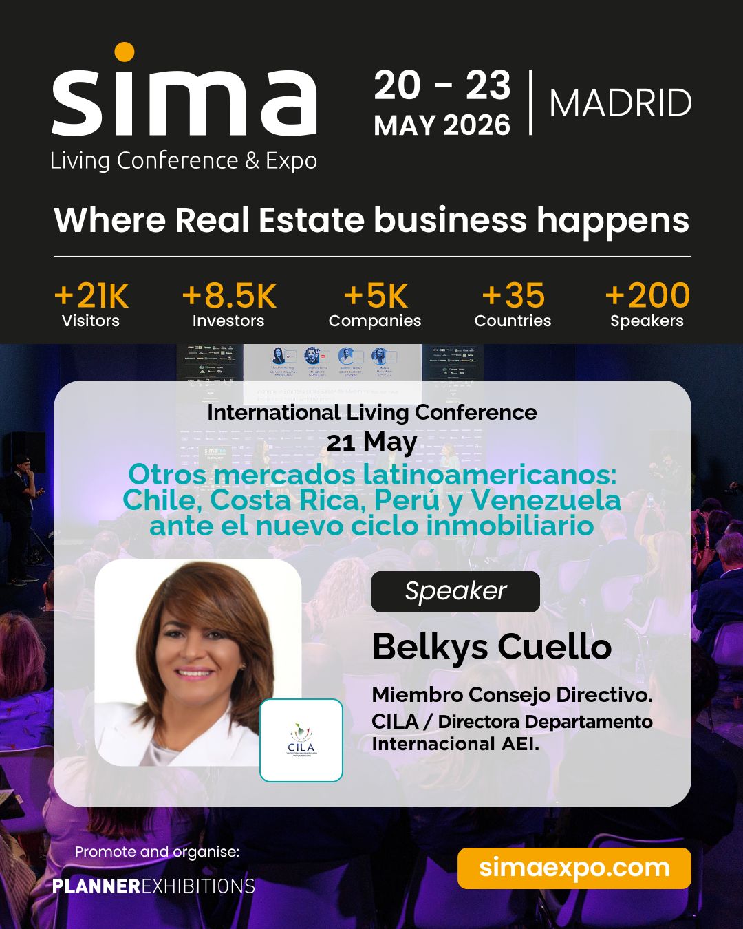 El 21 de mayo compartiré panel en la International Living Conference hablando sobre Chile, Costa Rica, Perú y Venezuela frente al nuevo ciclo inmobiliario.