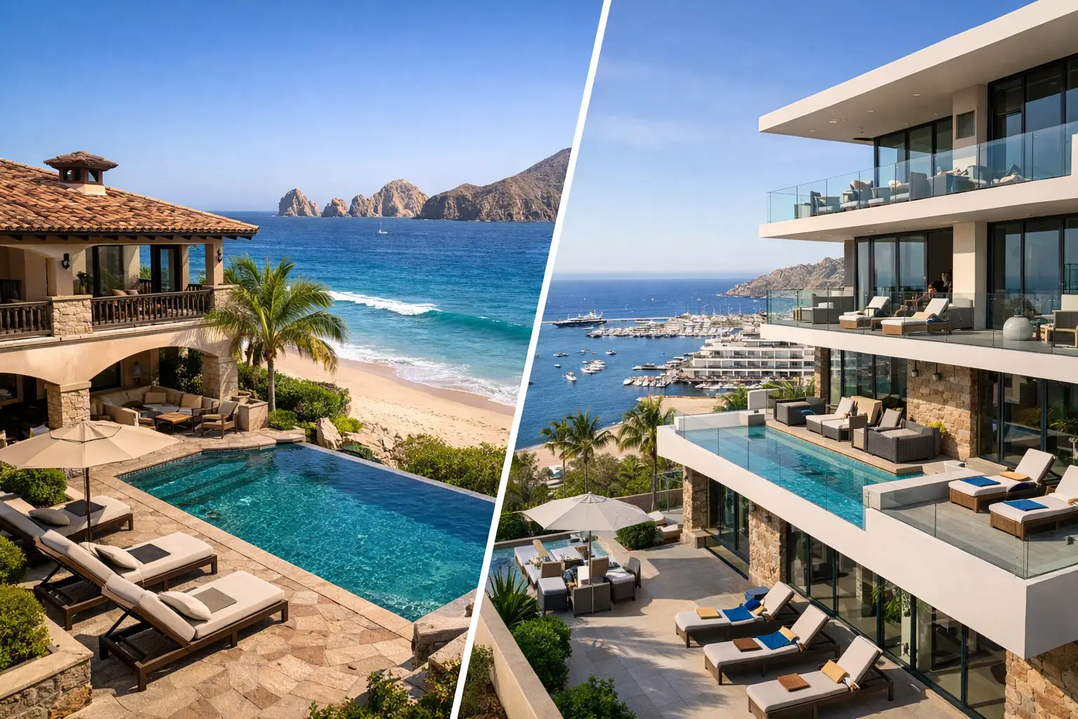 Casa versus departamento en Cabo: qué conviene