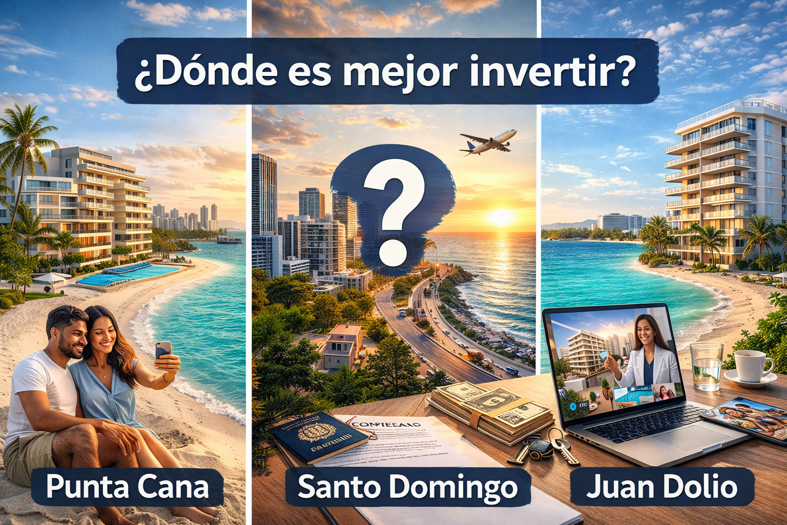 ¿Es Mejor Invertir en Punta Cana, Santo Domingo o Juan Dolio? Comparación Real 2026 Para Dominicanos en el Exterior