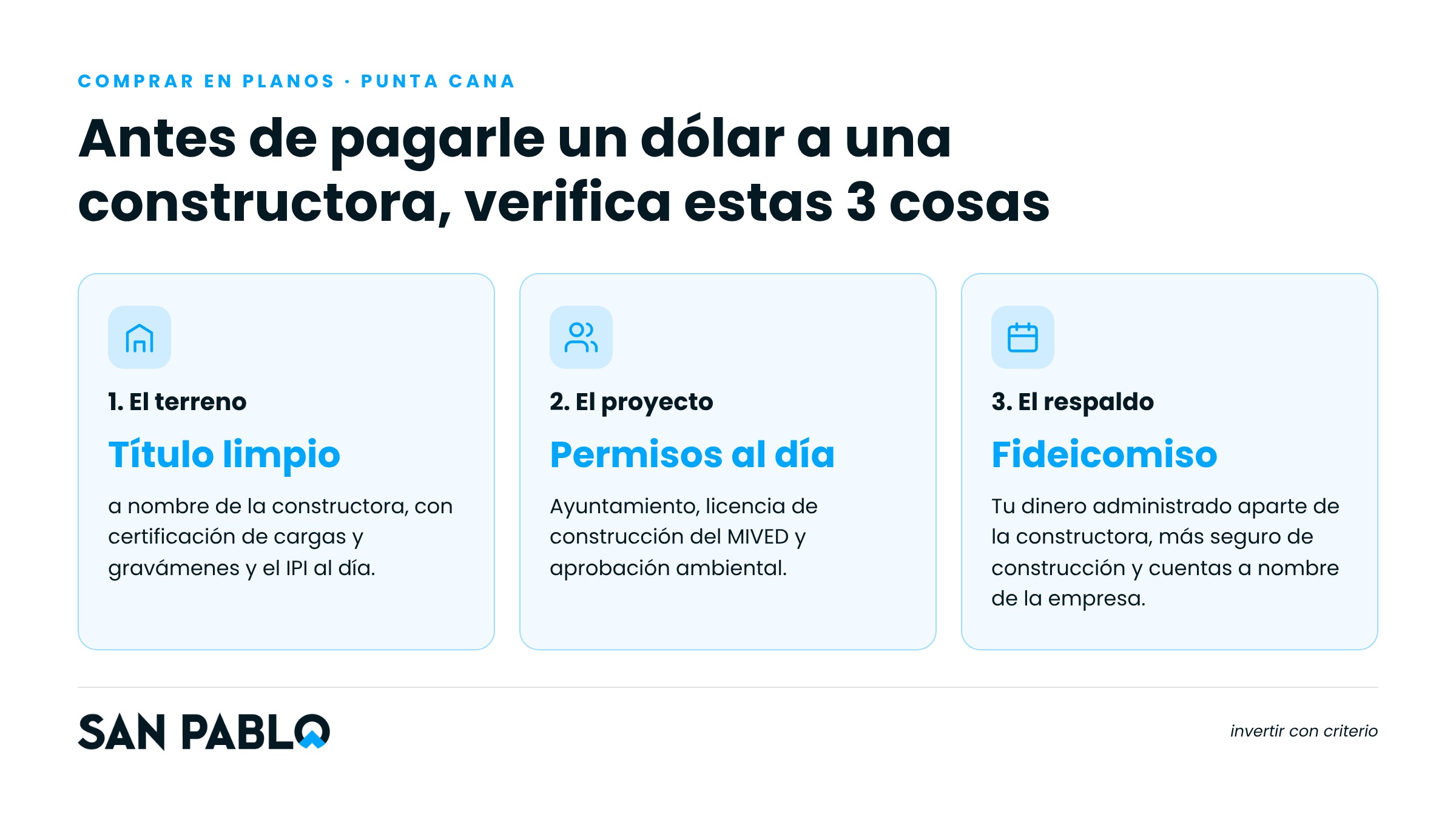 Cómo saber si una constructora es confiable antes de comprar en planos en Punta Cana  Por Bryant San Pablo — Grupo San Pablo