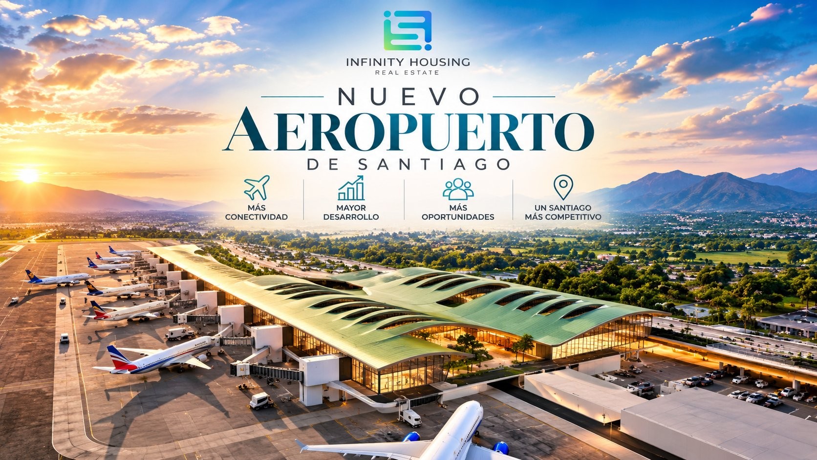 Santiago despega: su aeropuerto será tres veces más grande y conectará directo con el mundo