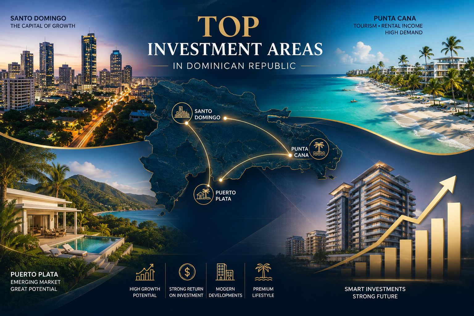 Las 5 zonas con mayor crecimiento inmobiliario en República Dominicana