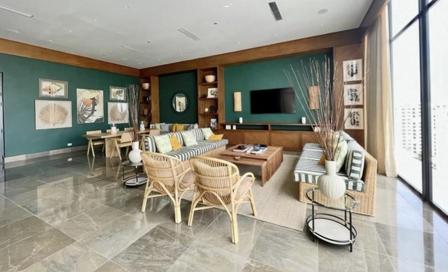 Apartamento de 2 habitaciones con línea blanca en Piantini📍