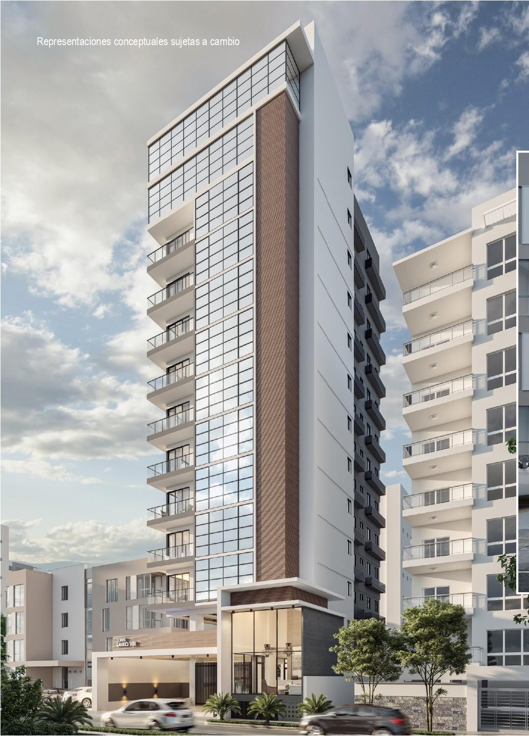 Apartamento en venta en Naco | 3 hab, 245m² | 1 por nivel
