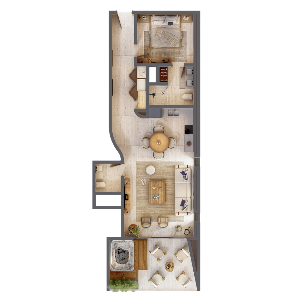 Plano de 1 HAB