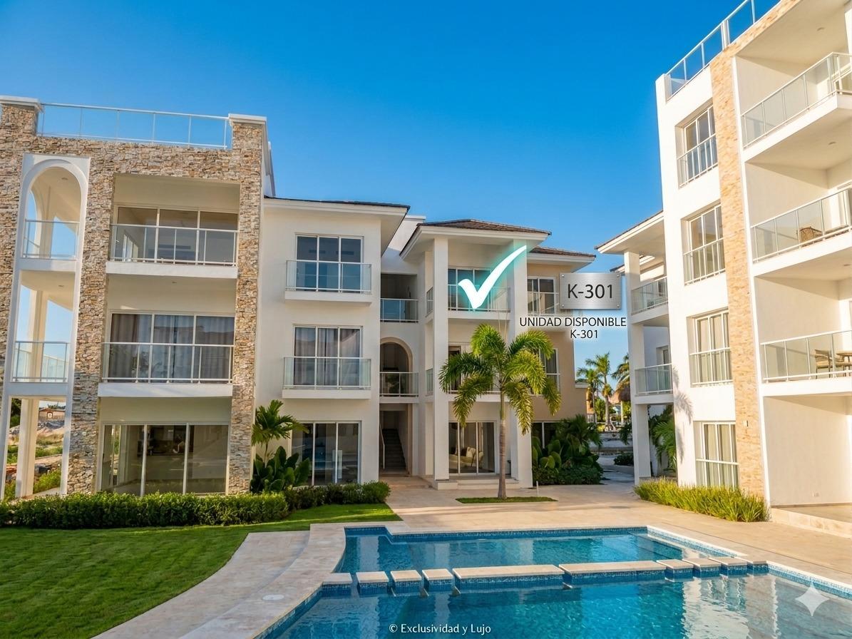 Exclusivo apartamento en Punta Cana con todas las amenidades .