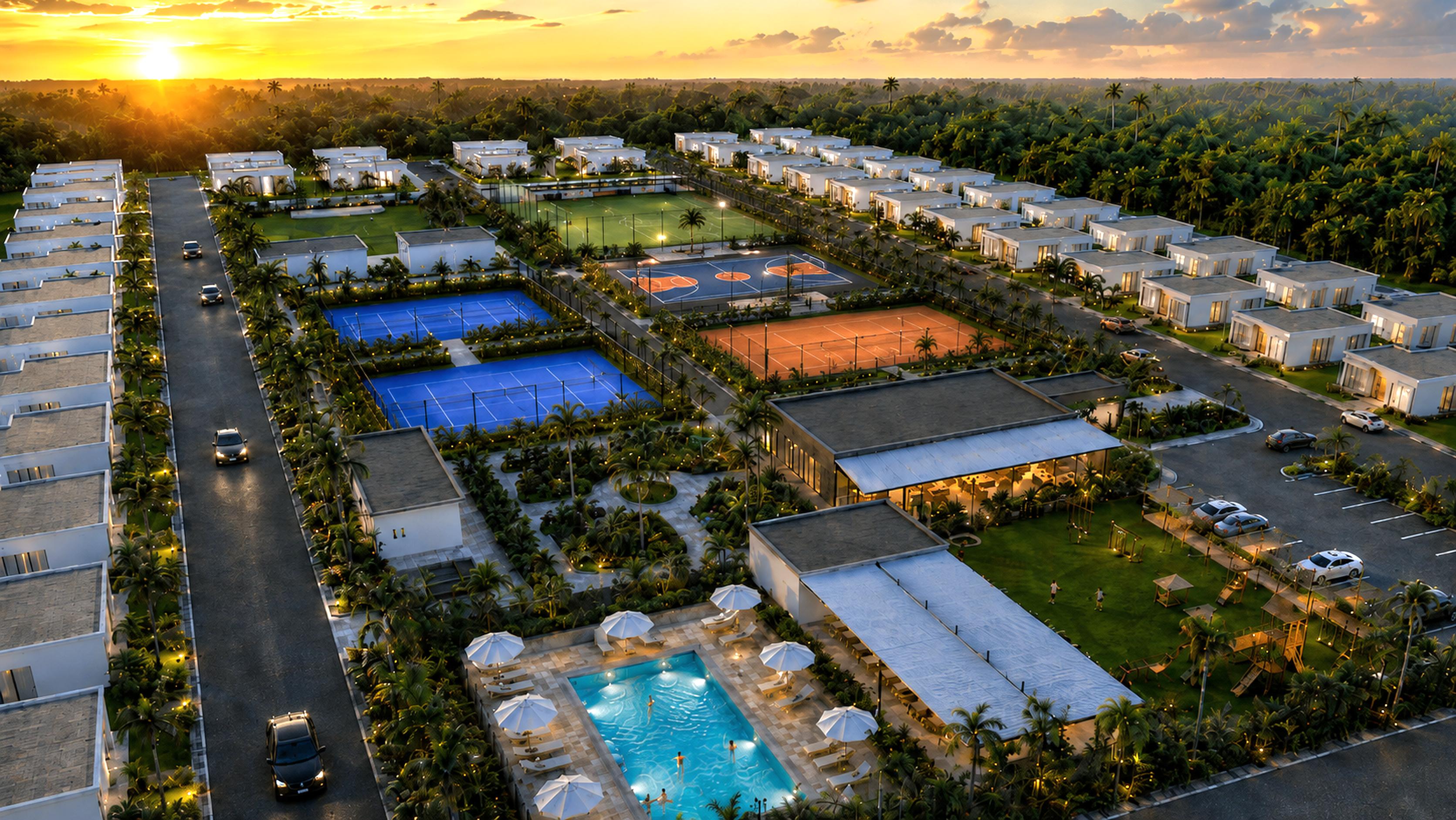 Exclusivo Complejo de villas independientes de 2 y 3 habitaciones cerrado y privado en Punta Cana. .