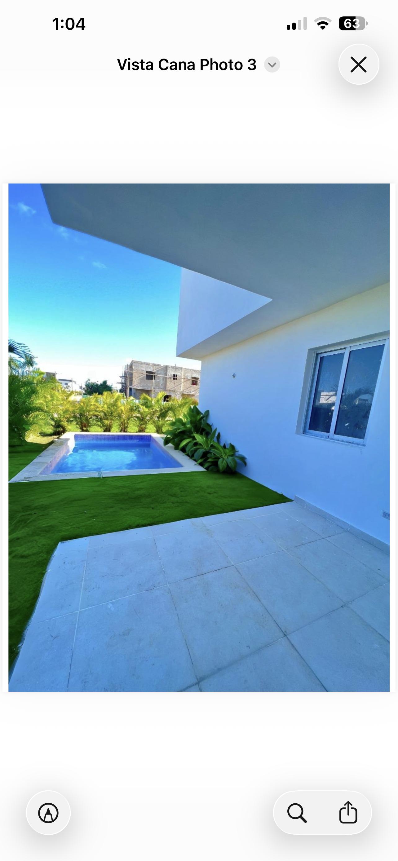 Villa en vista cana