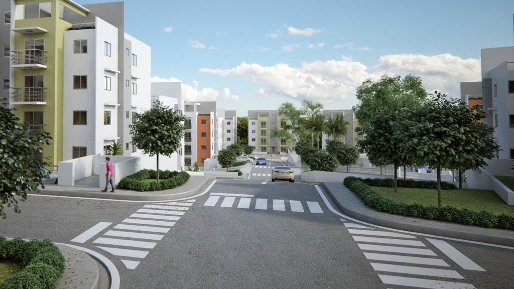 Apartamento de 2 habitaciones en Santo Domingo Norte