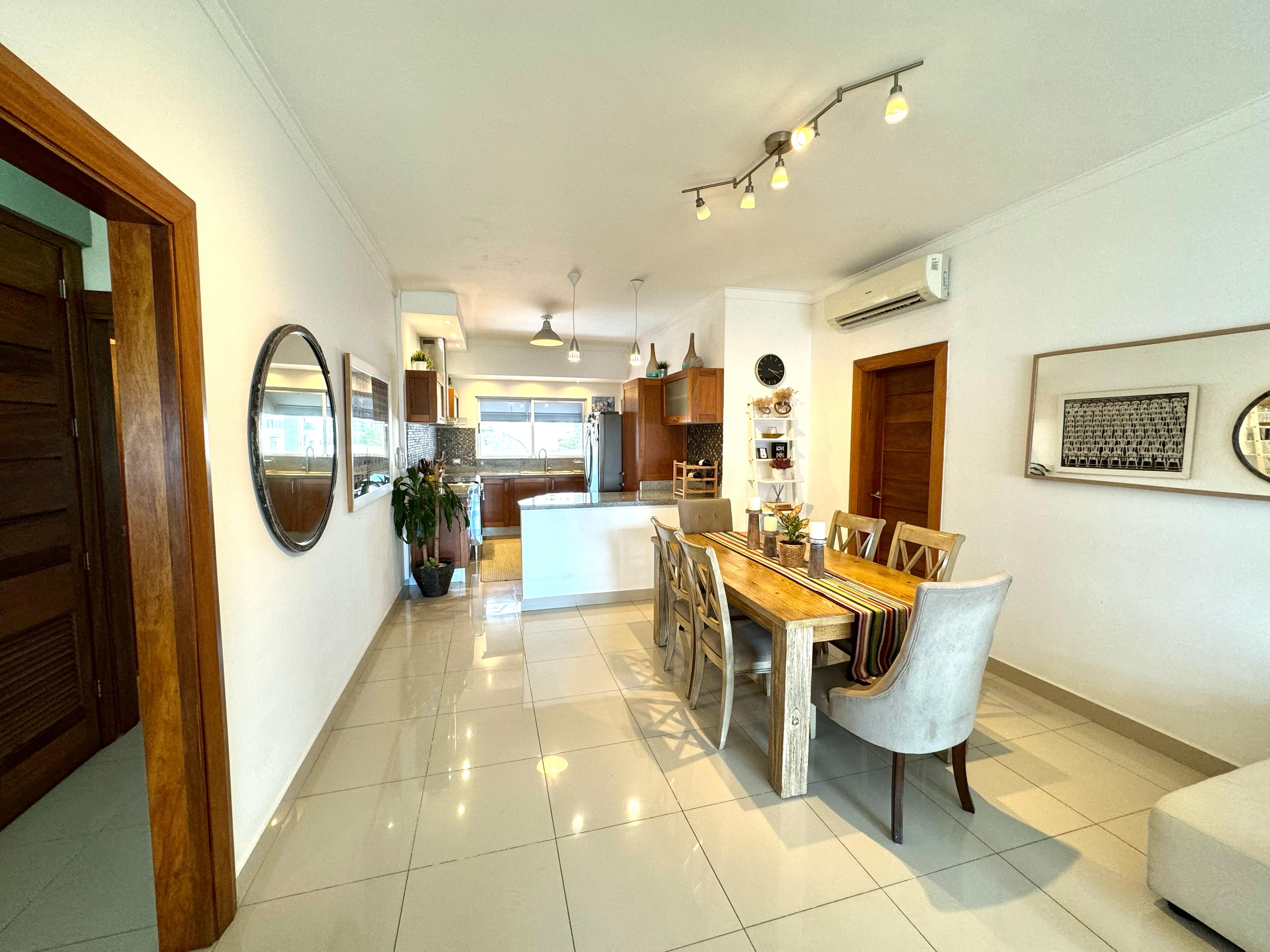 Furnished apartment for rent in Paraíso area, 2 bedrooms - 2
