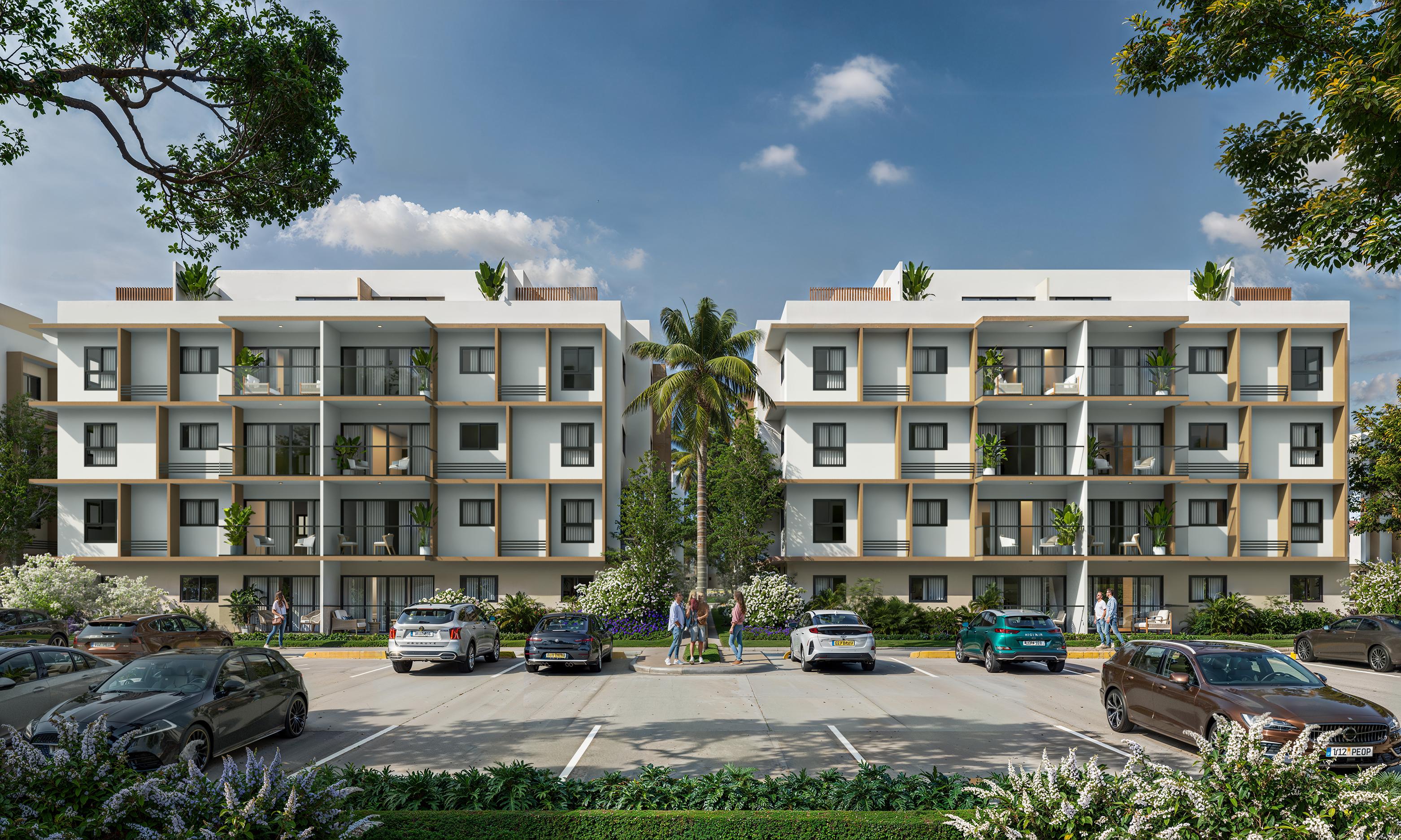 Proyecto de Apartamentos y Townhouses en Bávaro Punta Cana desde USD $65,000