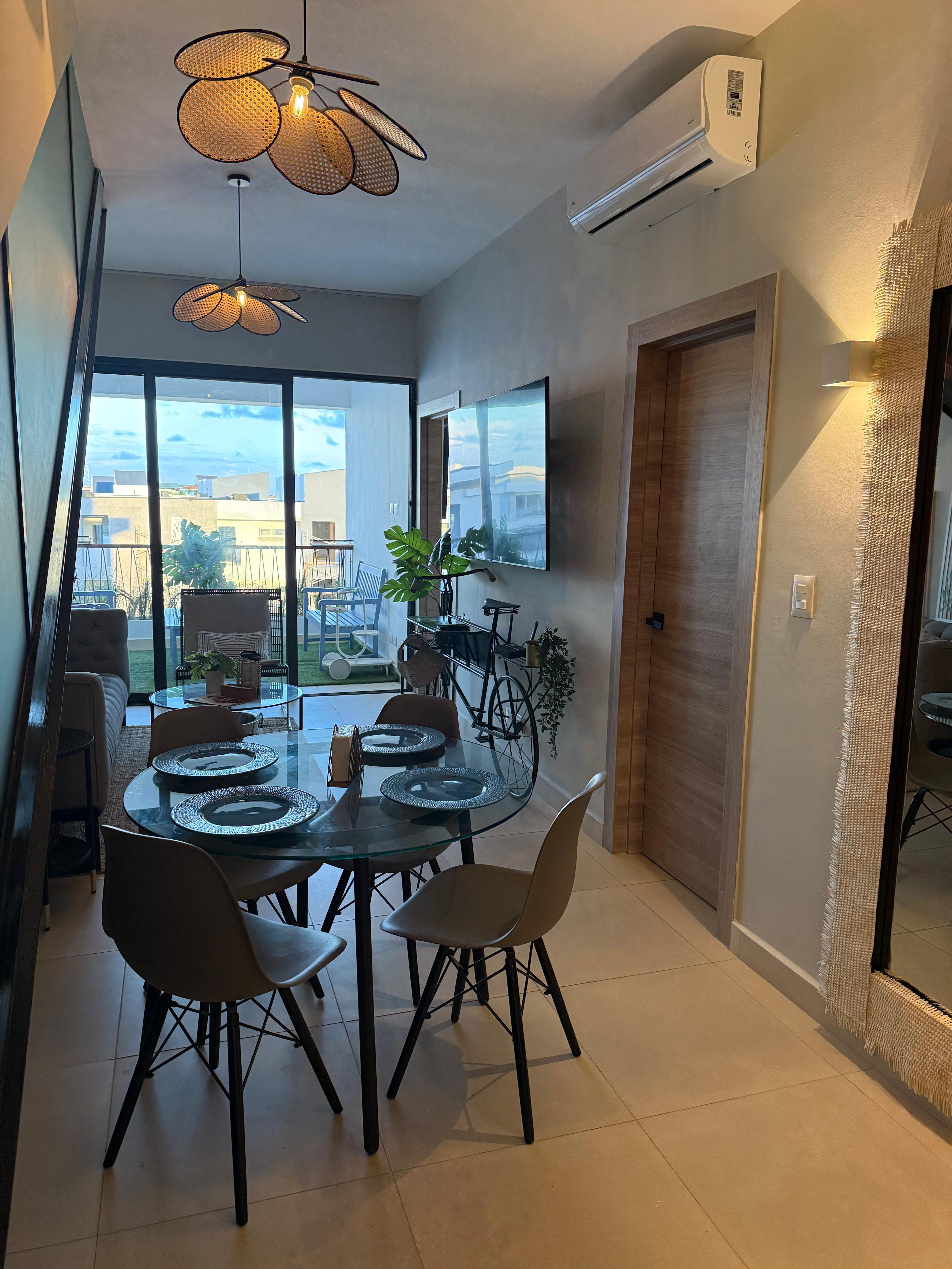 Hermoso Apartamento en Alquiler Amueblado 2 Hab. Cap Cana - Ciudad Las Canas