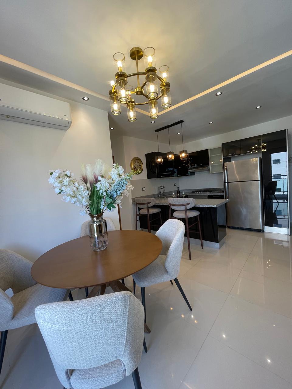 Apartamento en alquiler de 1 habitacion en piantini amueblado