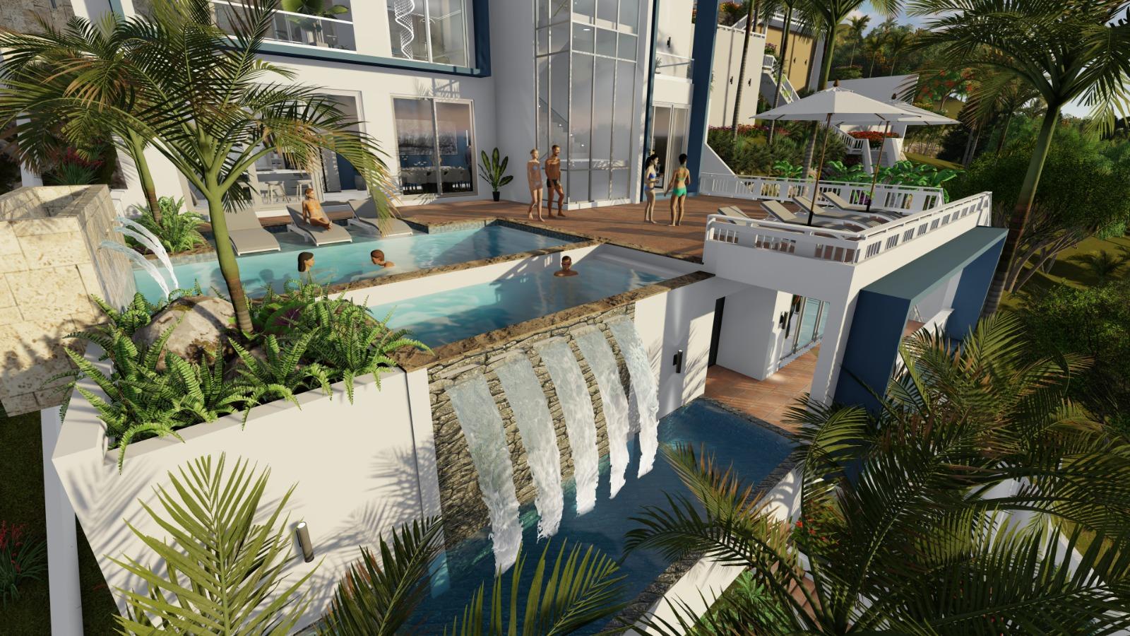 Villa de Lujo Frente al Mar en Cabrera | 4 Habitaciones, Piscina con Cascadas y Diseño Exclusivo