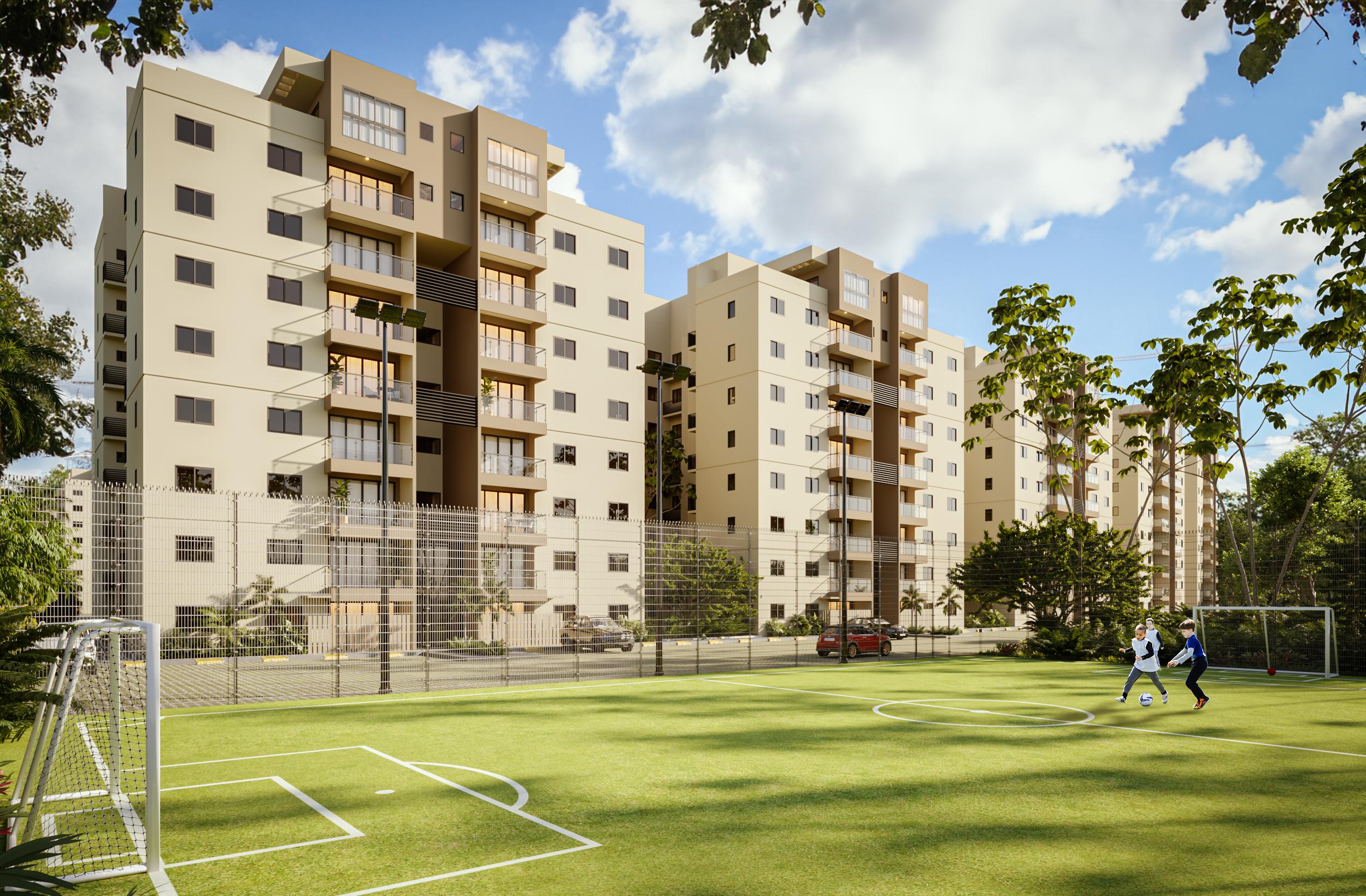 Proyecto de Torres, Apartamentos en Contruccion, 2 y 3 habitaciones, Casa club en la Jacobo Majluta, Vistas a las Montanas