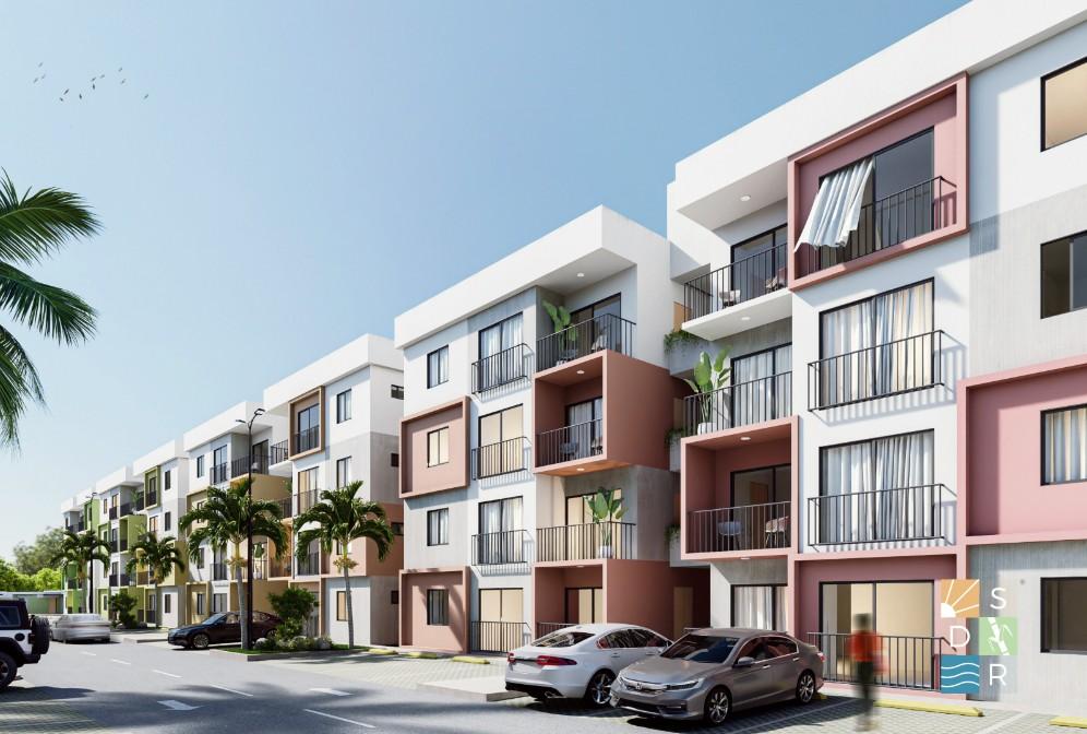 HERMOSO RESIDENCIAL CERRADO DE APARTAMENTOS DE 2 Y 3 HAB.