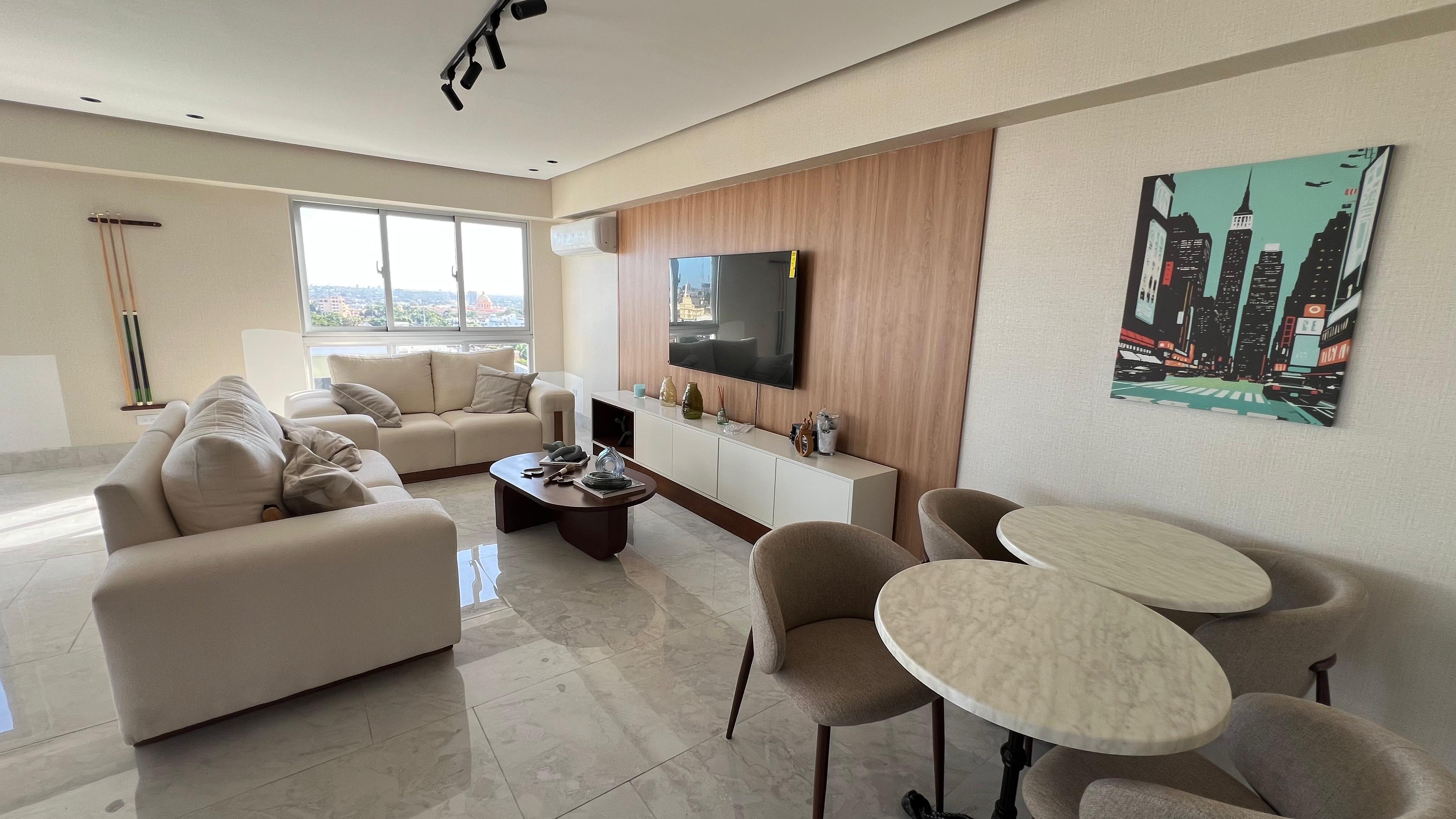 SE ALQUILA | Apart. Nuevo en Gazcue – Av. México