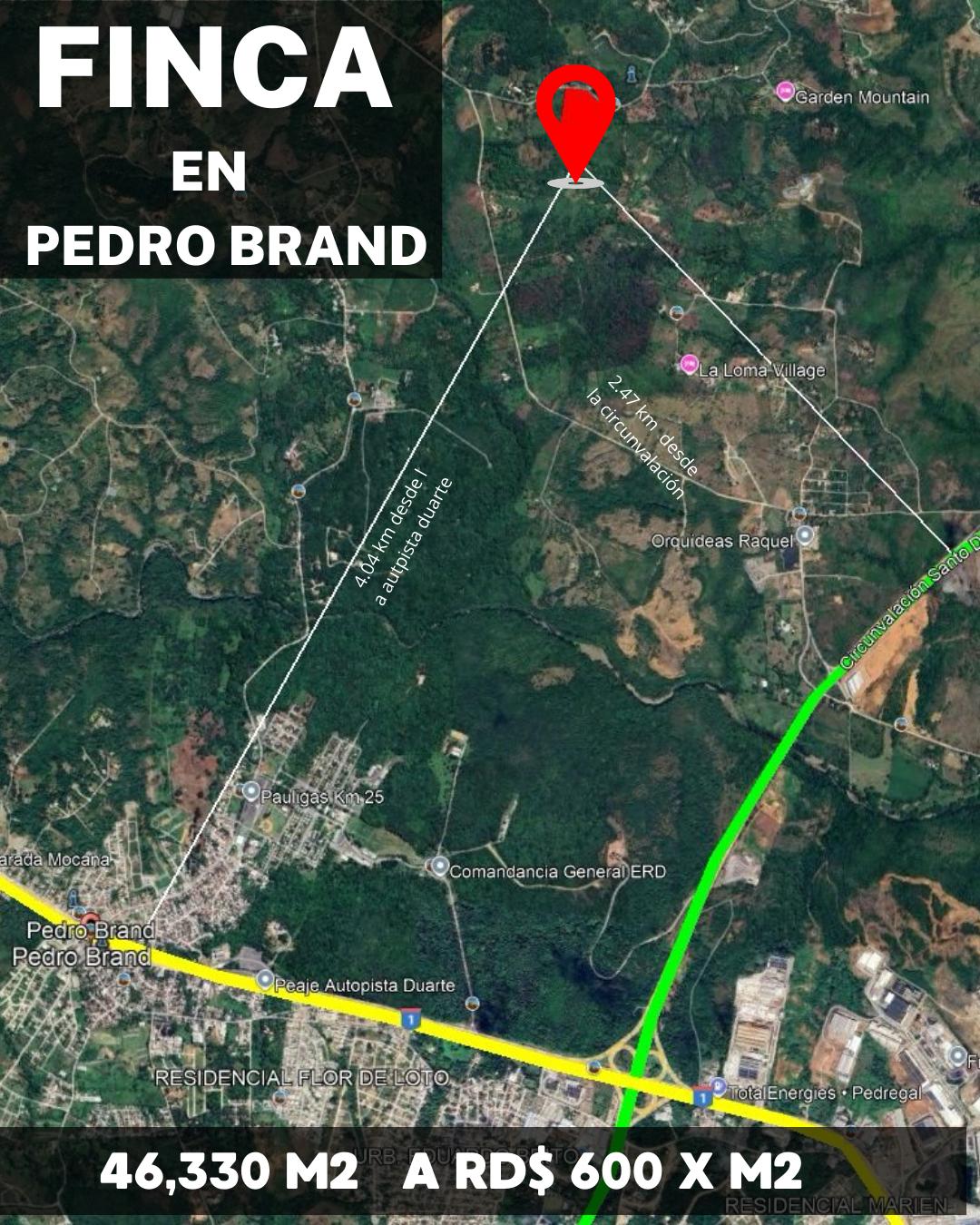 Finca En Pedro Brand..oportunidad
