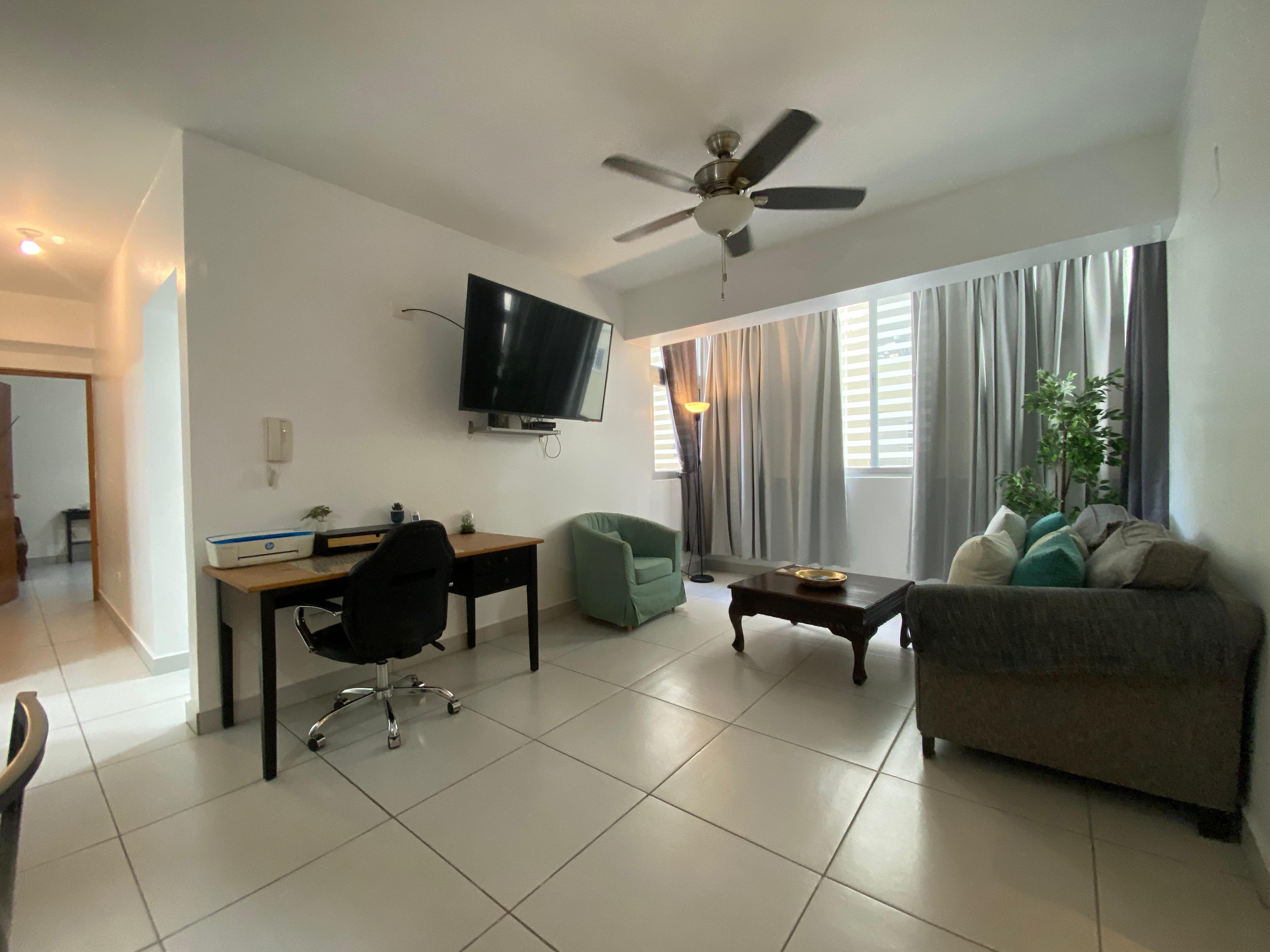 Alquilo apartamento amueblaado de 1 habitación en 📍Ens. Naco