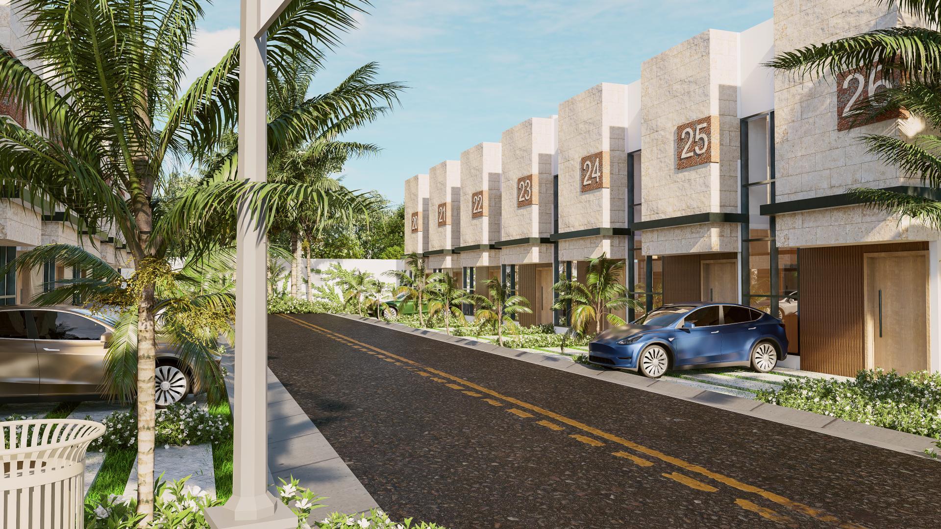 Modern Loft Townhouses in Punta Cana with Rooftop and Patio