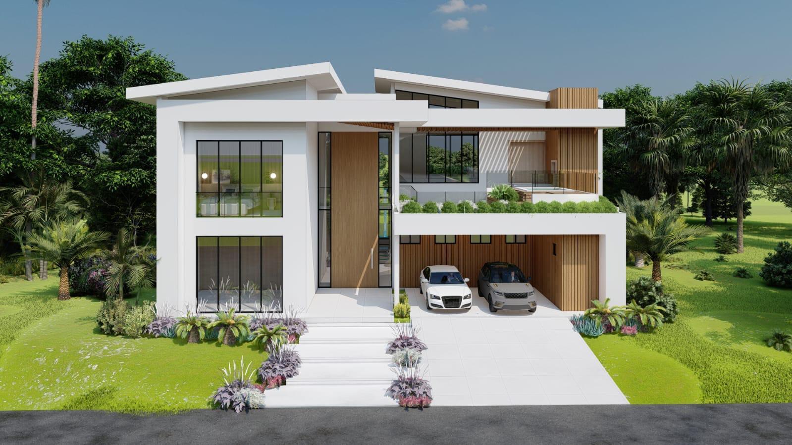 Luxury Contemporary Villa for Sale with Infinity Pool and Tropical Design