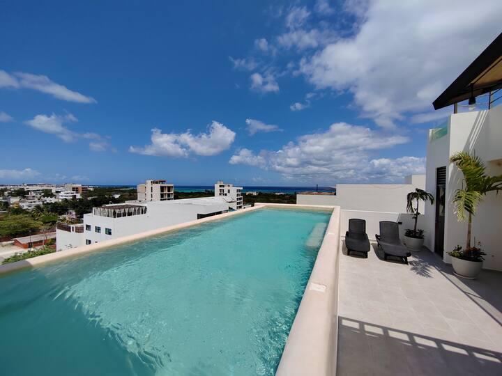 Penthouse Studio for Sale in Playa del Carmen – Steps from 5th Ave & Beach | $195,000 USD