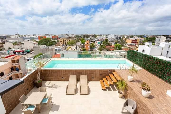 Stylish Turn-Key Studio with Rooftop Pool & Walking Distance to the Beach -  Downtown Playa del Carmen