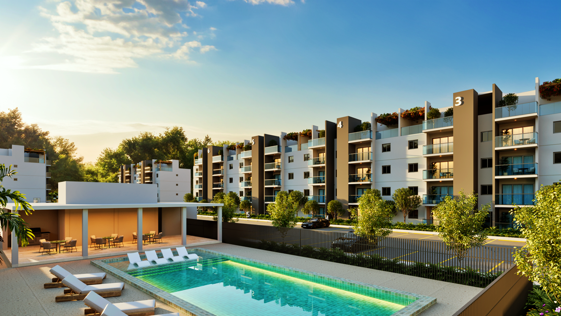 Apartments New Construction 1 and 2 bedrooms for sale in a  Gated Community