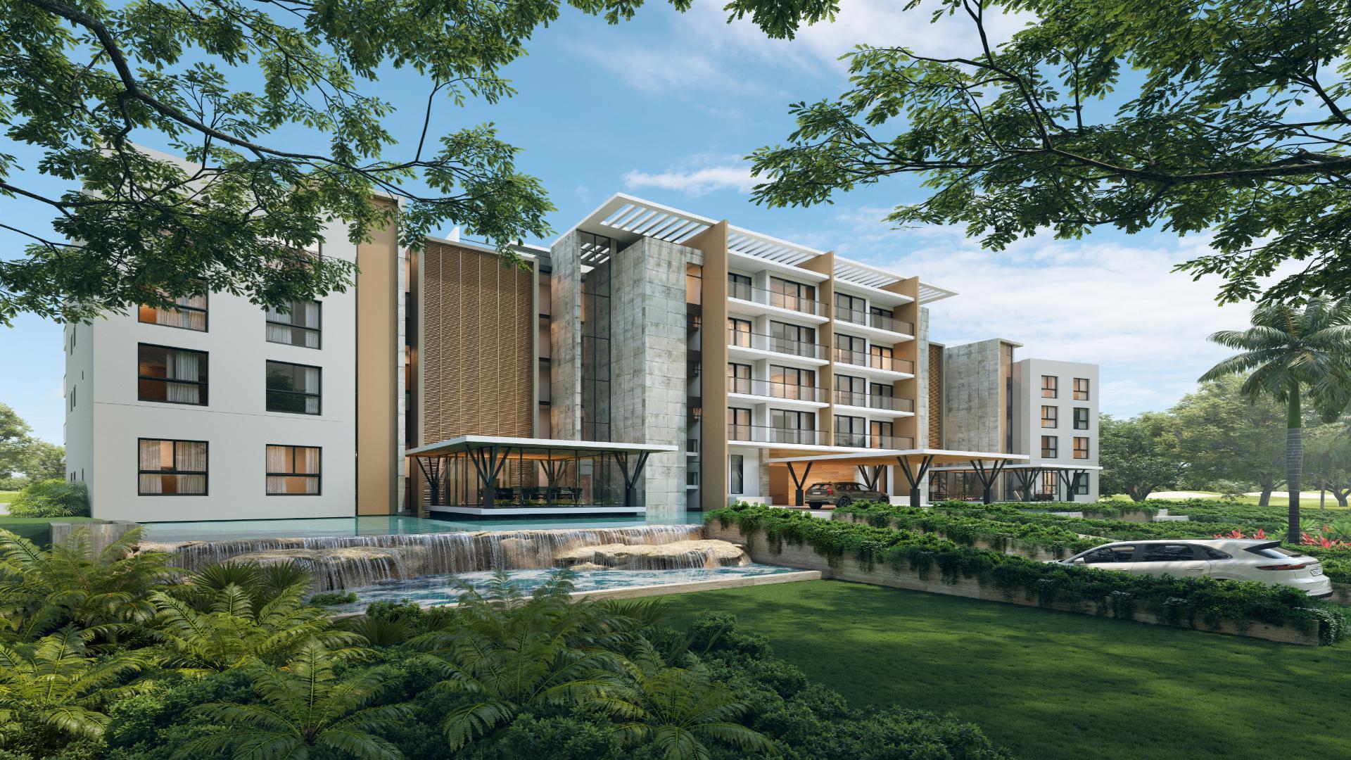 Luxury Residences at Waterfall Cap Cana with Golf & Ocean Views