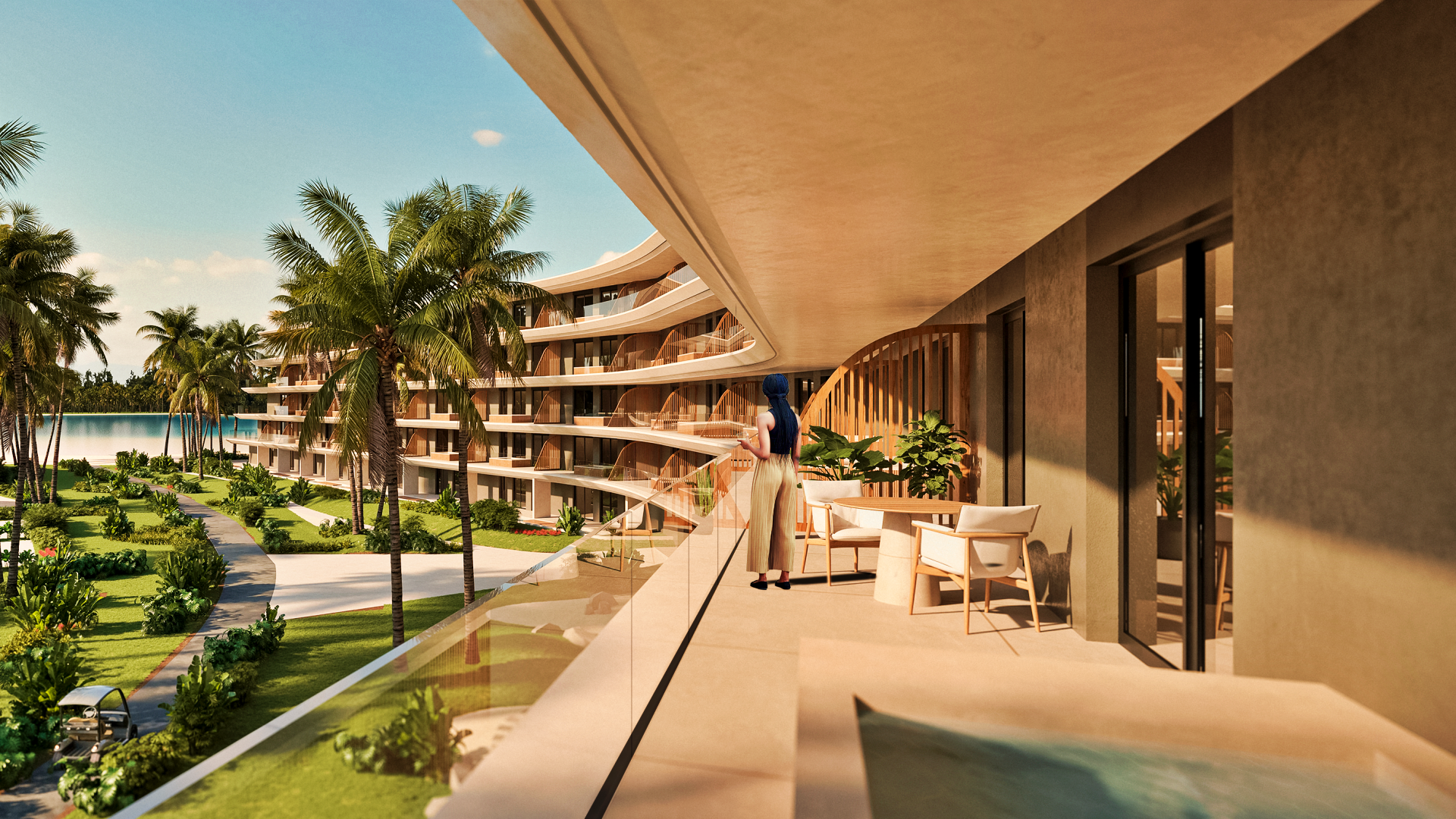 Apartments 1,2 & 3 Bedrooms Fully Furnished in a Golf Course Community