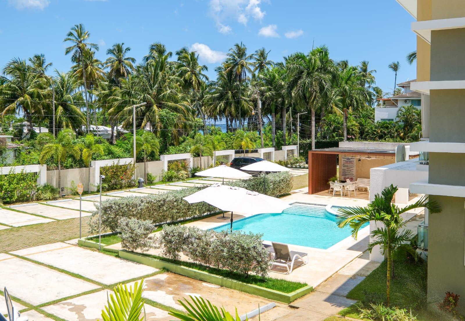 ¡A Pasos de Playa Punta Popy! Hermoso Apartamento Amueblado de 2 Habs.VISTA Despejada al mar. ✨