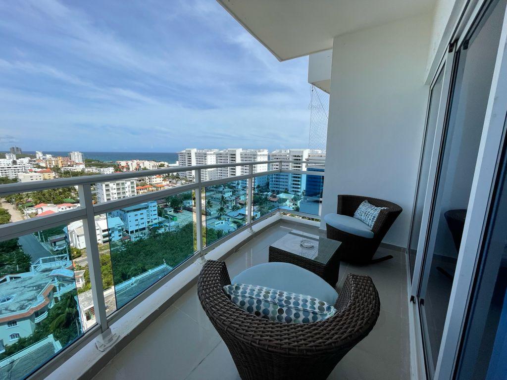 Penthouse amueblado con vista al mar en Juan Dolio | 340.83 m² con terrazay jacuzzi