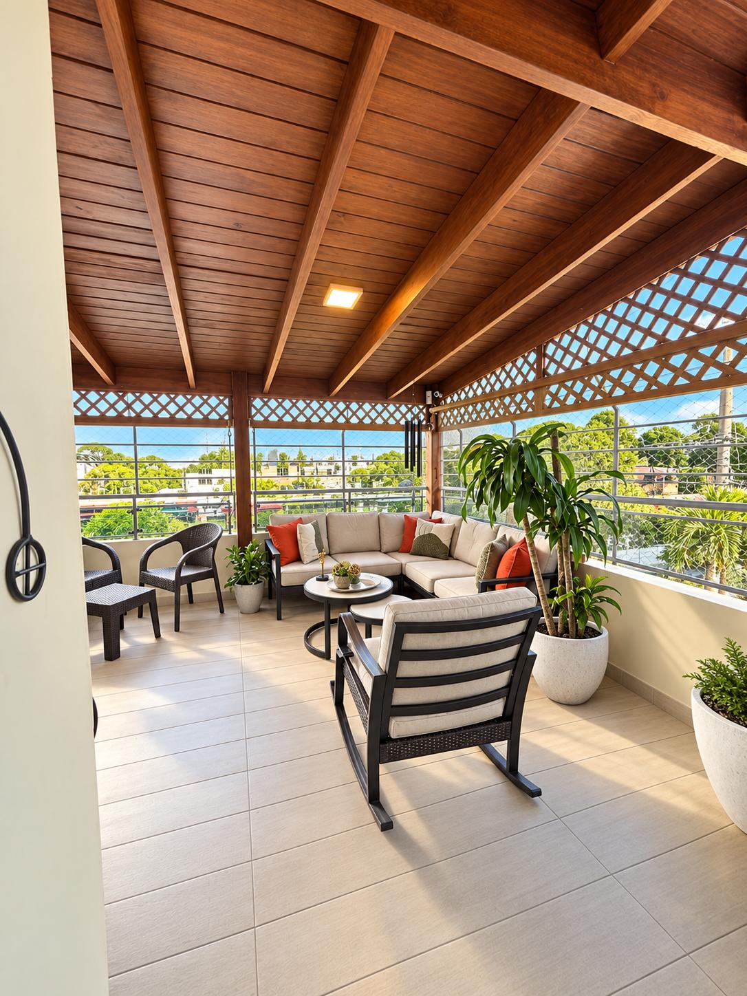 Terraza con vista en República Dominicana