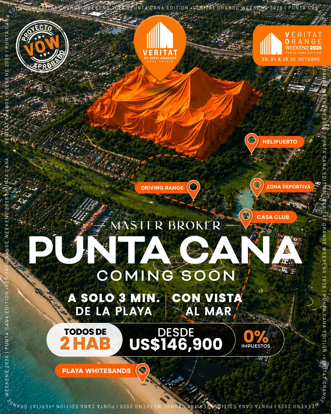 White Sands · Punta Cana: 2 hab. desde US$146,900, Veritat Orange Weekend Punta Cana 2026