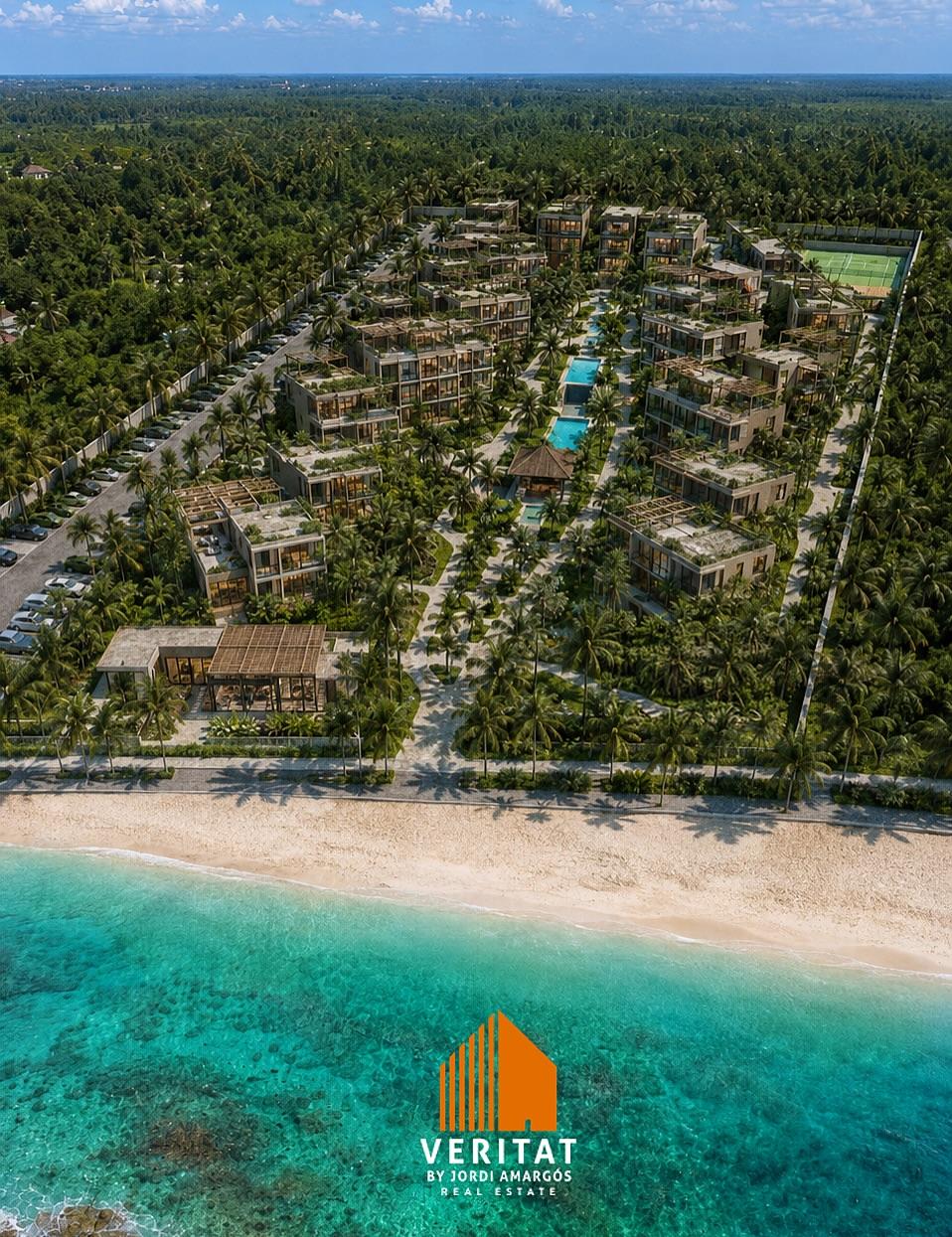 Vista aérea de Las Terrenas y Playa Las Ballenas