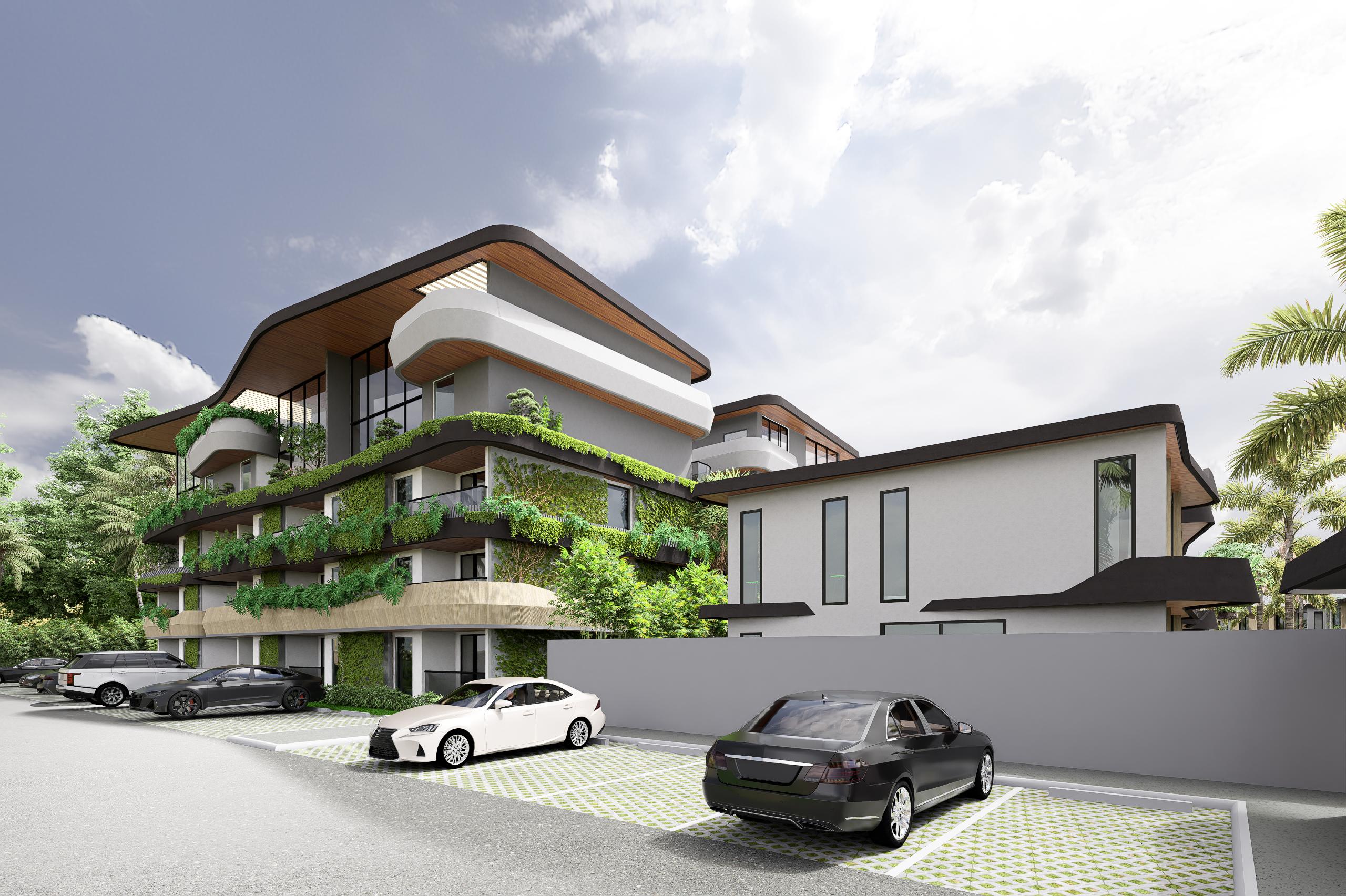 Edificio de apartamentos en proyecto turístico