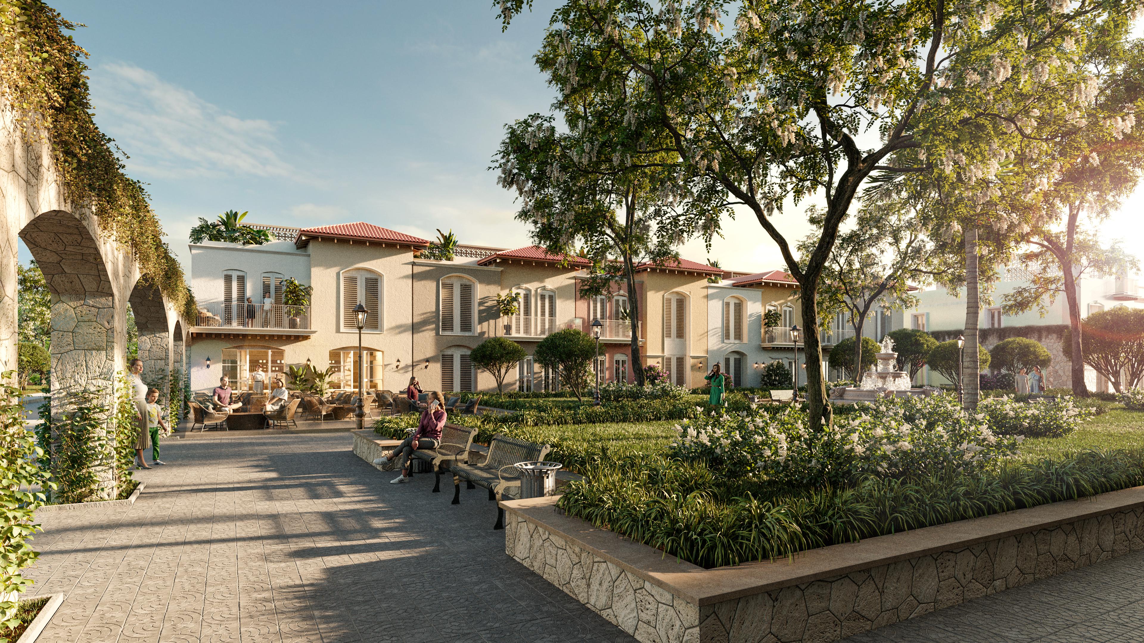 Plaza en proyecto residencial de República Dominicana