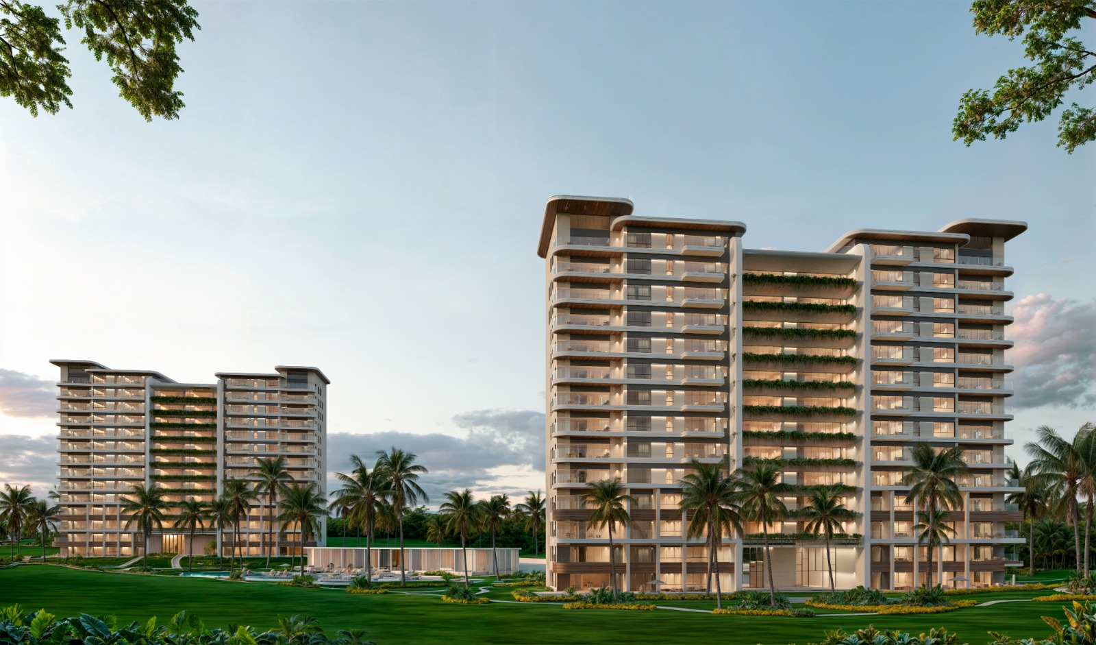 Vista de las dos torres