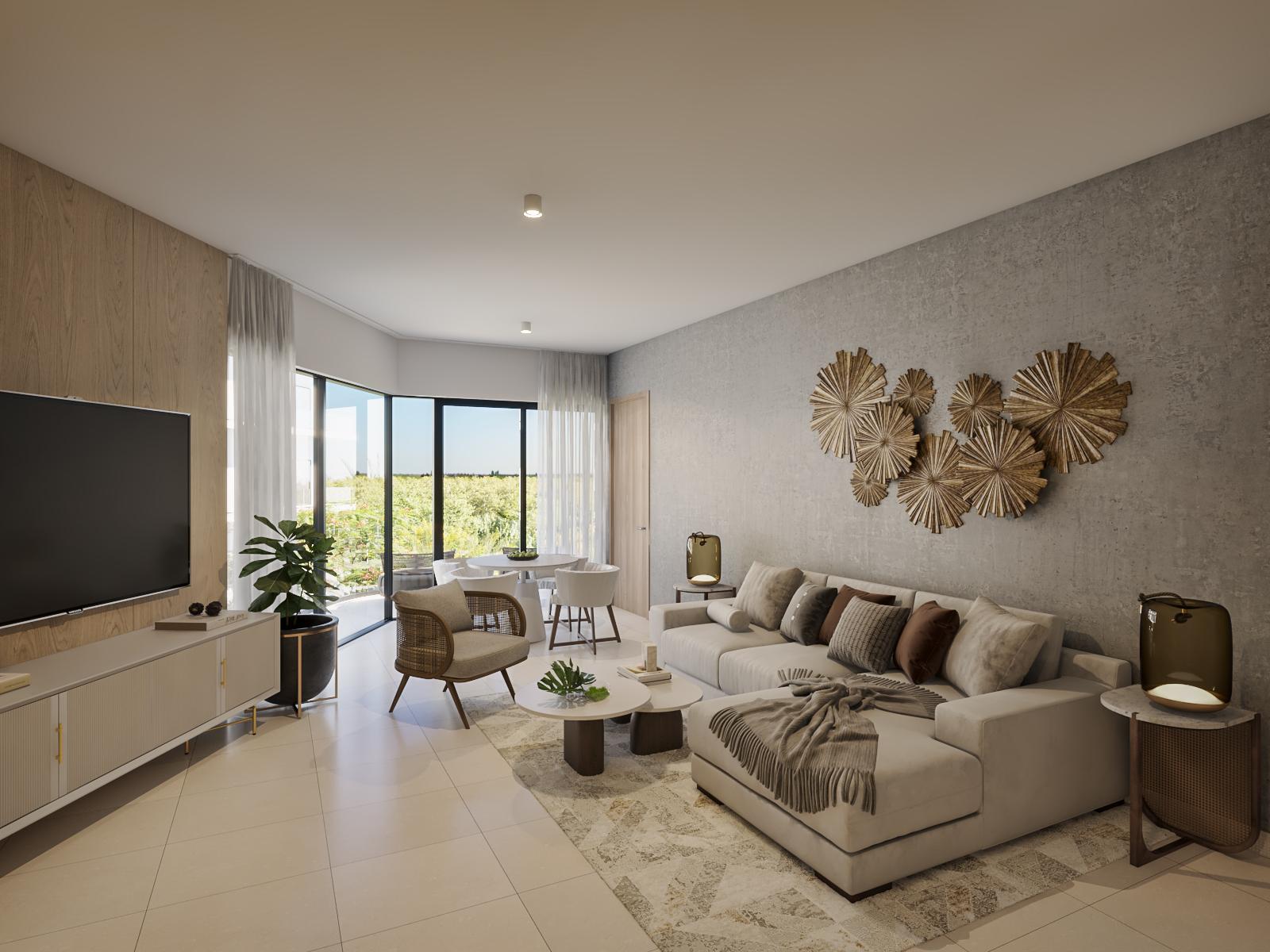 Proyecto de Suites de 1 y 2 Habitaciones en Downtown Punta Cana