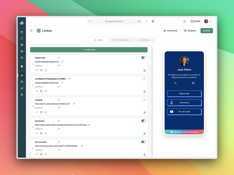 Un solo enlace para todas tus redes