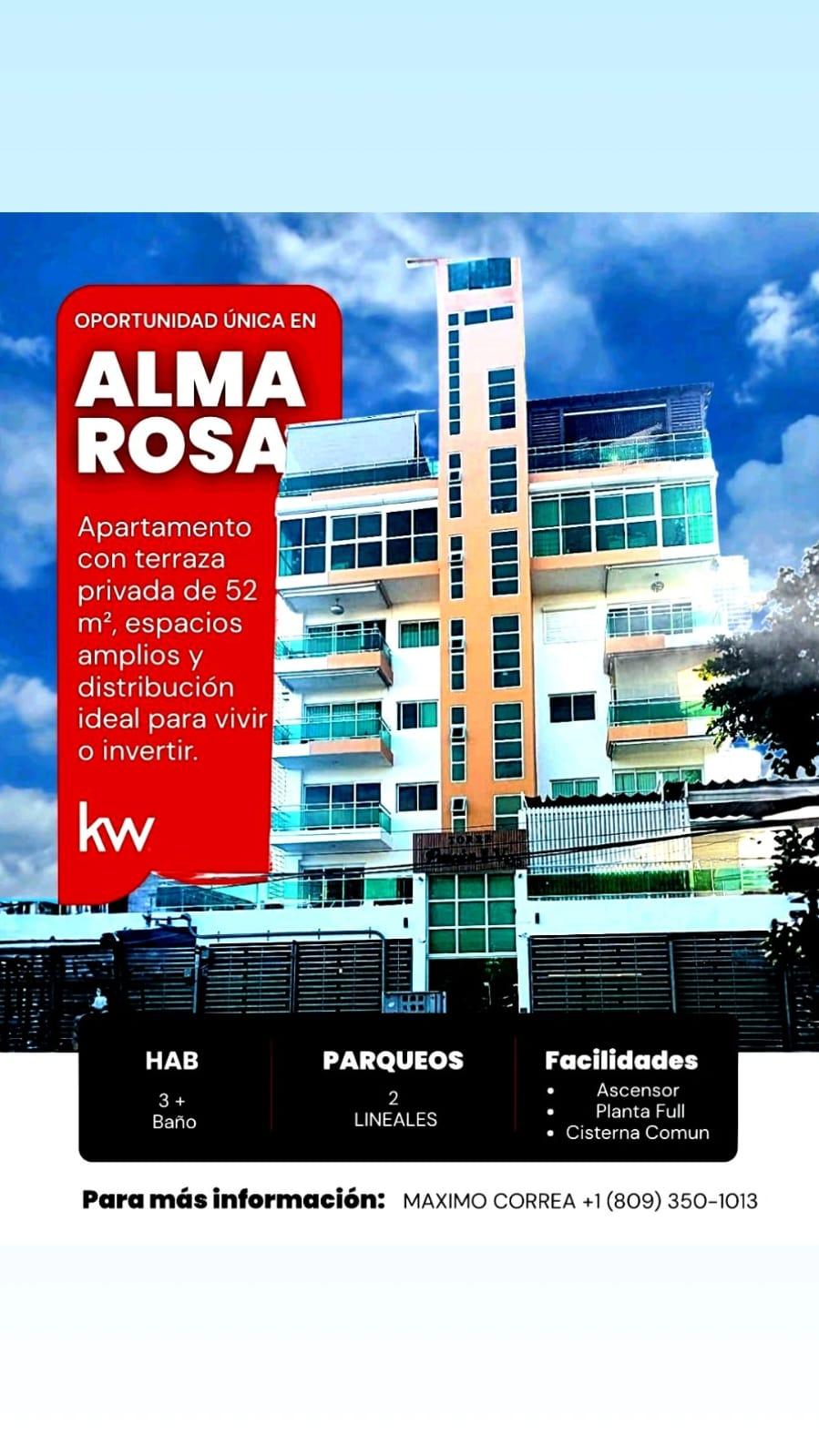 Apartamento en Alma Rosa I