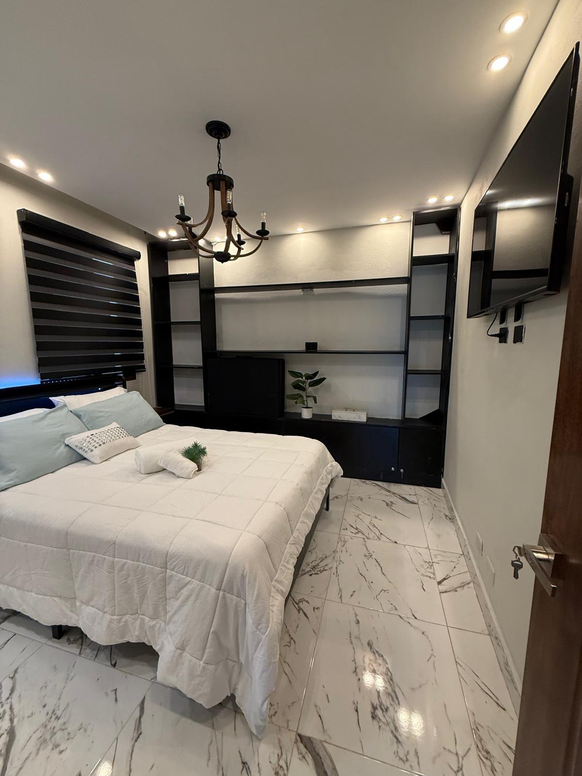 Apartamento Amueblado de 1 Habitación en Alquiler, Los Jardines Metropolitanos, Santiago