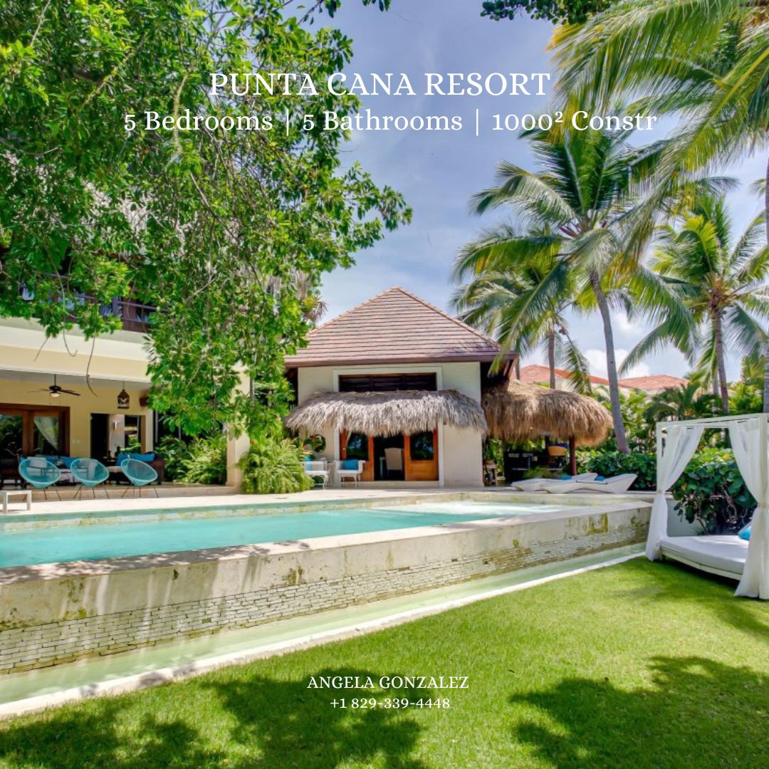 Villa 5 Hab. Amueblada en Venta en Tortuga C-26, Punta Cana Resort & Club