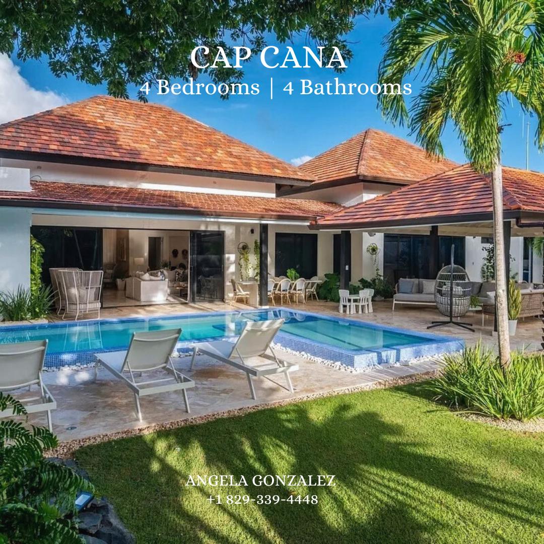 Villa 4 Hab. Amueblada en Venta en Green Village, Cap Cana, Punta Cana