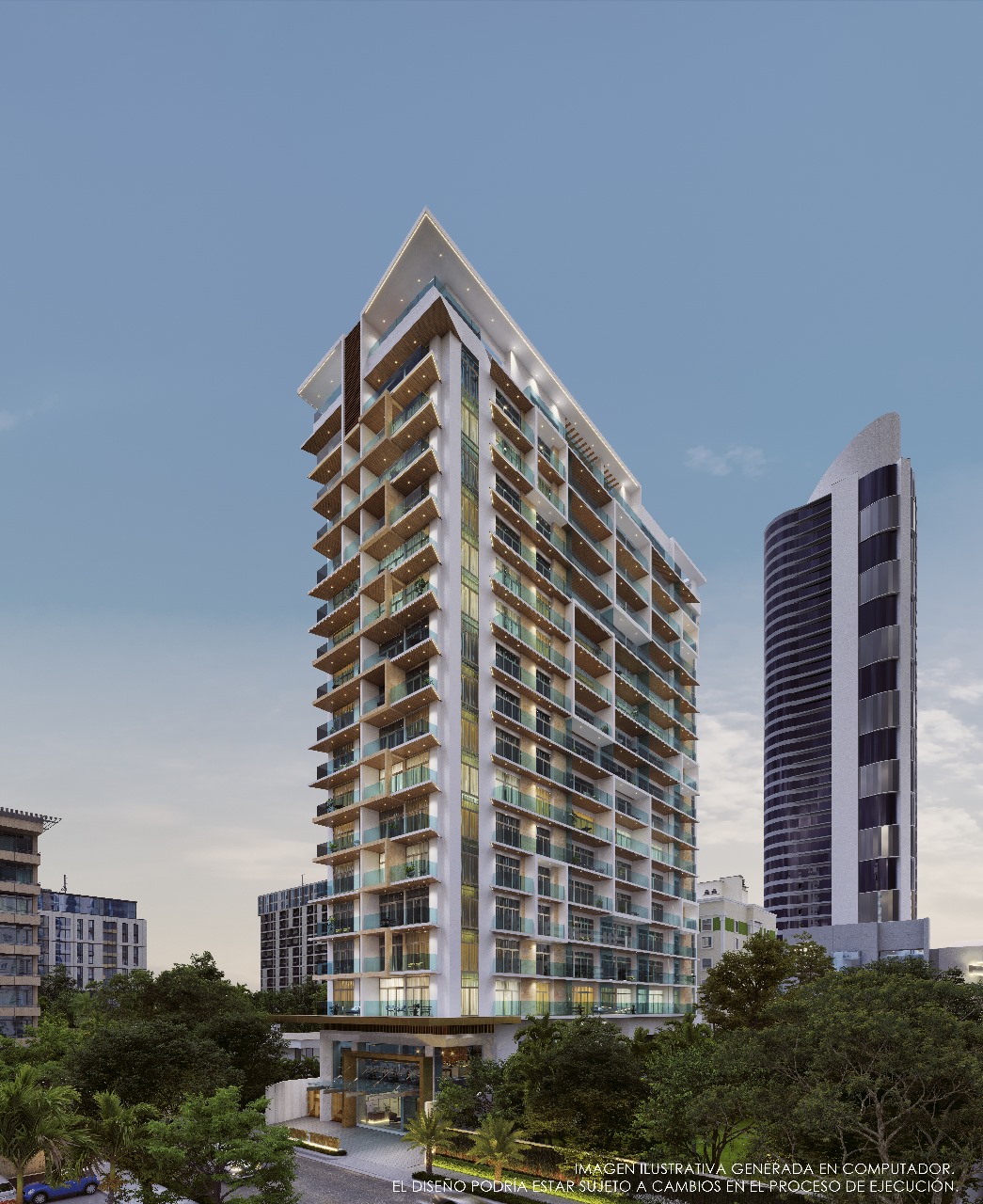 Condo-hotel en Naco, suites de 1 dormitorio. Entrega 2025