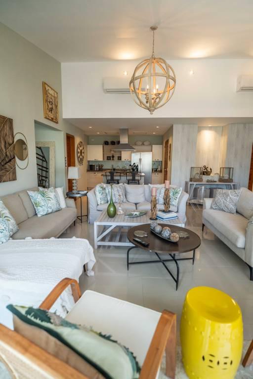 Penthouse de 3 habitaciones amueblado en Las Canas, Cap Cana
