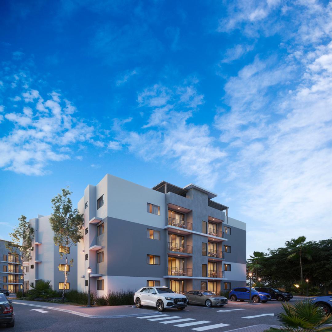 Apartamentos de 2 y 3 habitaciones en un moderno residencial cerrado, diseñado para brindarte comodidad, seguridad y espacios ideales para toda la familia.