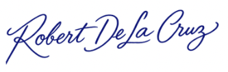 Firma de Robert De La Cruz